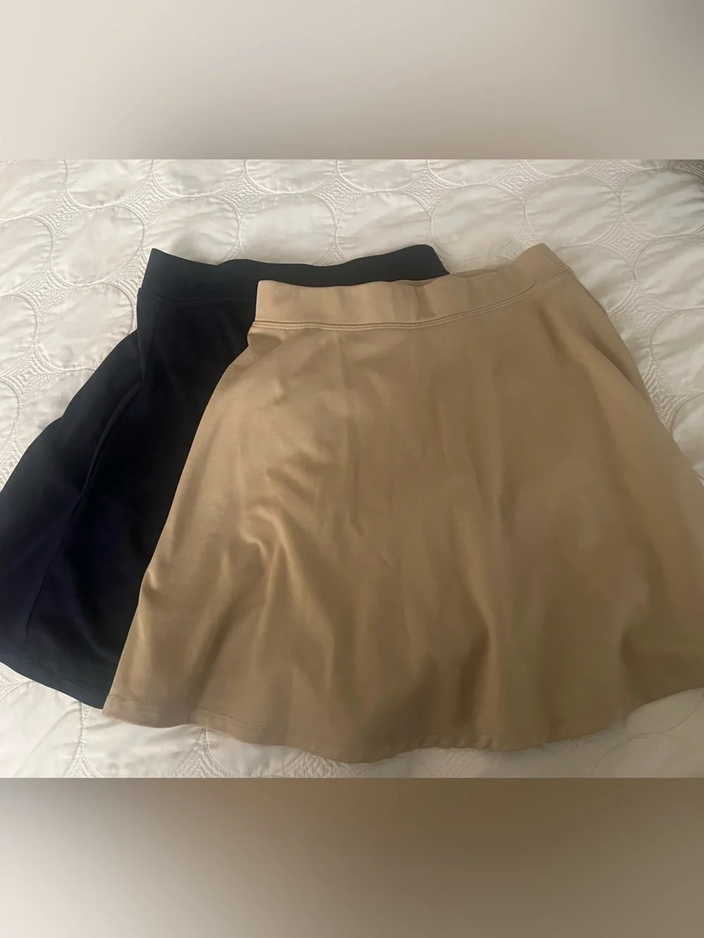 Girls uniform Jersey Skort 2 pack  — Navy & Khaki